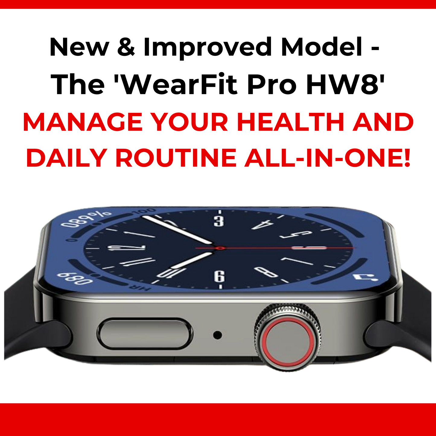 HealthGuardian Smartwatch ™ Take Control Of Your Health (WearFit Pro HW8)
